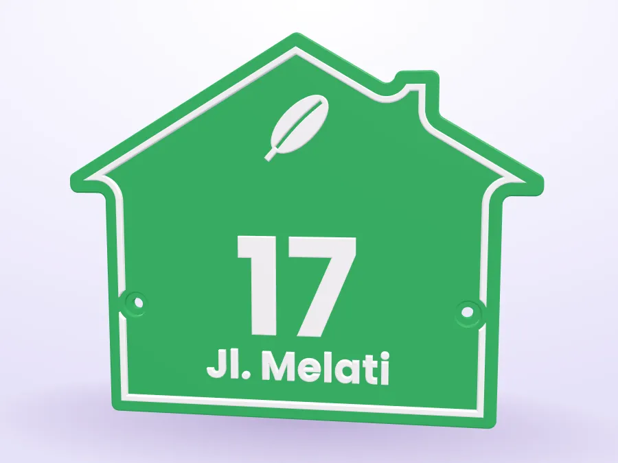 Plakat Nomor Rumah